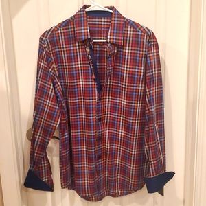 Tasso Elba Men's Plaid Button Down